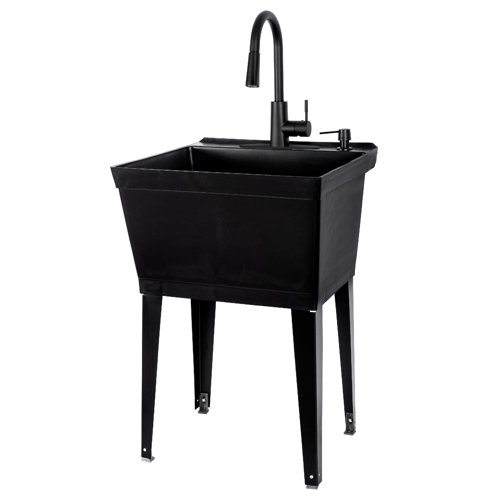 UtilitySink 22.875'' L x 23.5'' W Free Standing Laundry Sink with